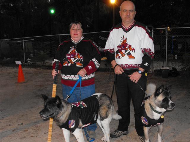 Hockey Mom w/ kids & lipstick (oh yeah, dad too)